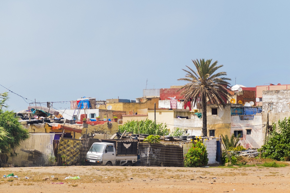 Le bidonville El Borj vu depuisl'avenue Sidi Moussa